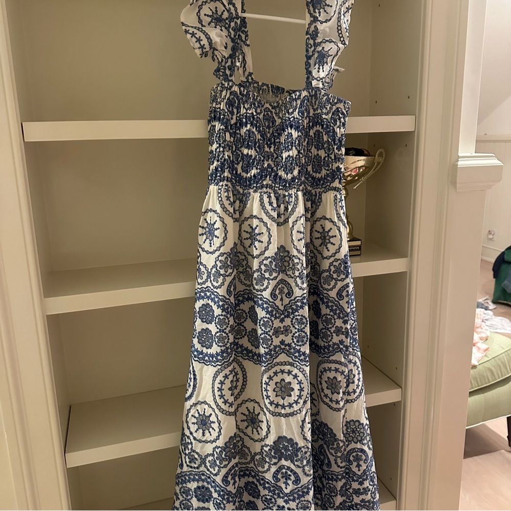 Blue and White Kids Dress
